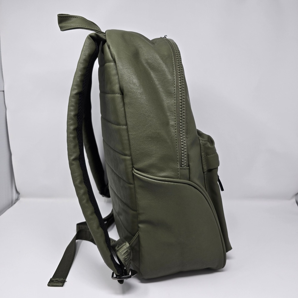 Jordan Regal Air Backpack 16" Olive Green Faux Leather Jumpman Logo Unisex Bag - Picture 3 of 16